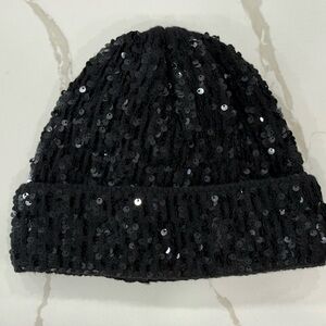 Zara Black Knit Beanie